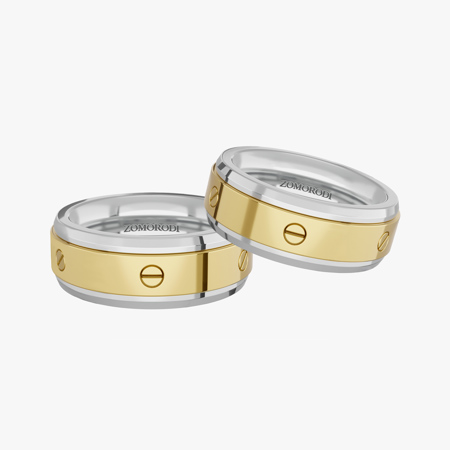 Rolling Matching Wedding Rings